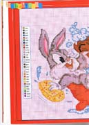 Schema punto croce Bagno-looney-tunes