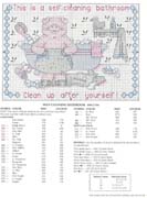 Schema punto croce Bagno-vasca