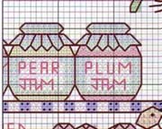 Schema punto croce Barattolini-mensole