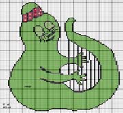 Schema punto croce Barbalala 2