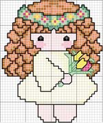 Schema punto croce Bimbetta