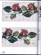 Schema punto croce Bordi-asciugamani-rose-2