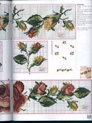 Schema punto croce Bordi-asciugamani-rose-5