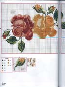 Schema punto croce Bordi-asciugamani-rose-6