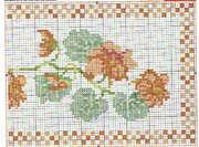 Schema punto croce Bordo Arancione 2