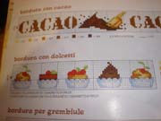 Schema punto croce Bordura-dolci