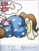 Schema punto croce Cagnolino-sogna-osso-2