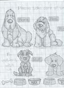 Schema punto croce Cani Insieme-2