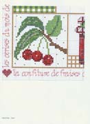 Schema punto croce Ciliegie-rametto