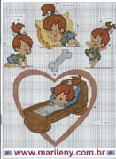 Schema punto croce Ciottolina-flinstones