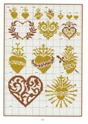 Schema punto croce Cuori-religiosi