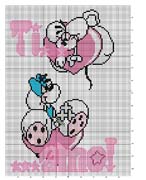 Schema punto croce Diddl-ti-amo