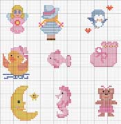 Schema punto croce Disegnini