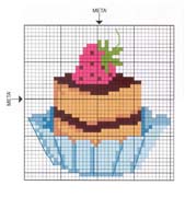 Schema punto croce Dolce-fragola