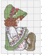 Schema punto croce Emily-verde