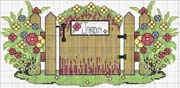Schema punto croce Entrata-giardino