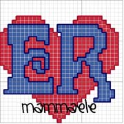 Schema punto croce Er-cuore