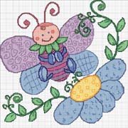 Schema punto croce Farfalla-ele