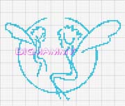 Schema punto croce Fate-stilizzate