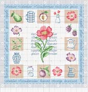 Schema punto croce Fiori