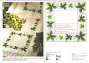 Schema punto croce Foglie-1