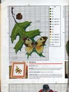 Schema punto croce Foglie-10