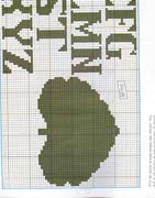 Schema punto croce Foglie-19