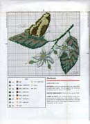 Schema punto croce Foglie-8