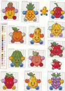 Schema punto croce Frutta-2