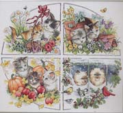 Schema punto croce Gatti 1