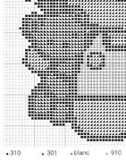 Schema punto croce Hellokitty-monocolore-3