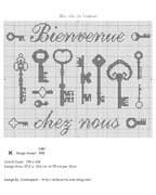 Schema punto croce Le-chiavi