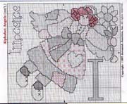 Schema punto croce Lettera-i