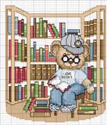 Schema punto croce Libreria