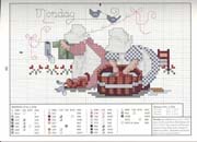 Schema punto croce Lunedi