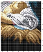 Schema punto croce Madonna-avignone-5