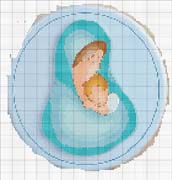 Schema punto croce Madonna-ele