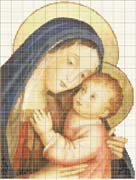 Schema punto croce Madonnina