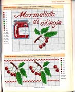 Schema punto croce Marmellata-ciliege