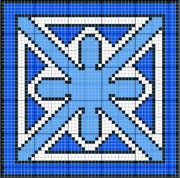 Schema punto croce Mattonella 1