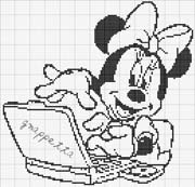 Schema punto croce Minnie-sul-pc