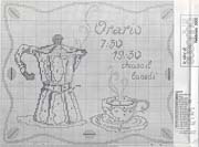 Schema punto croce Moka