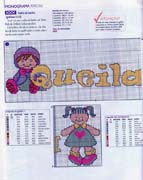 Schema punto croce Monogramma-infantile