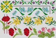 Schema punto croce Motivi-floreali