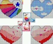 Schema punto croce Motivi-su-cuore