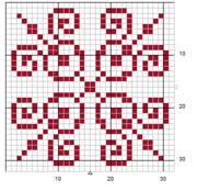 Schema punto croce Motivo-1Y
