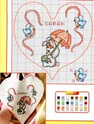 Schema punto croce Motivo-coccarda