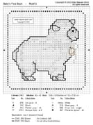 Schema punto croce Motivo-ovino