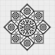 Schema punto croce Motivo Mandala