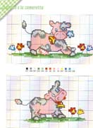 Schema punto croce Mucca-11